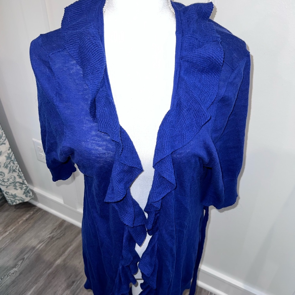 Outback Red Blue Cardigan Top